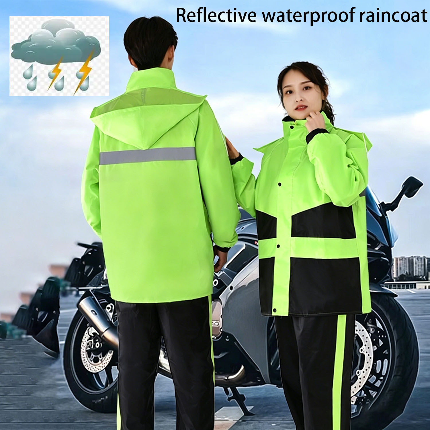 Motorcycle Gear For Woman - Motorregenpakken voor heren en dames, waterdichte